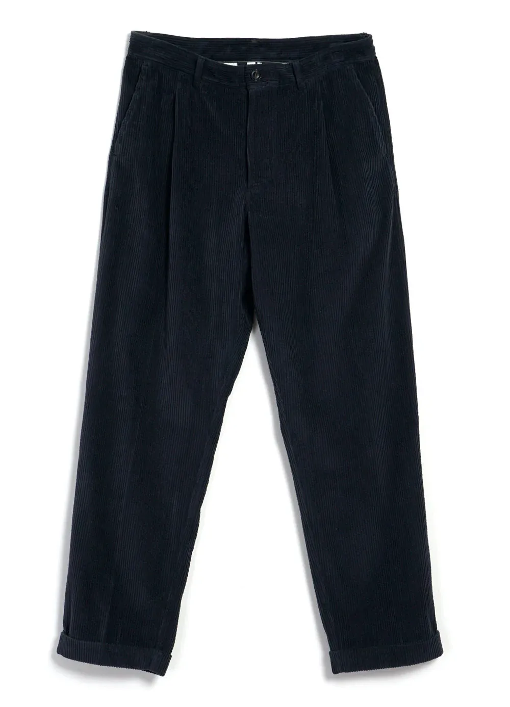 HG Sune Pleated Wide Cut Trousers Dusty Navy