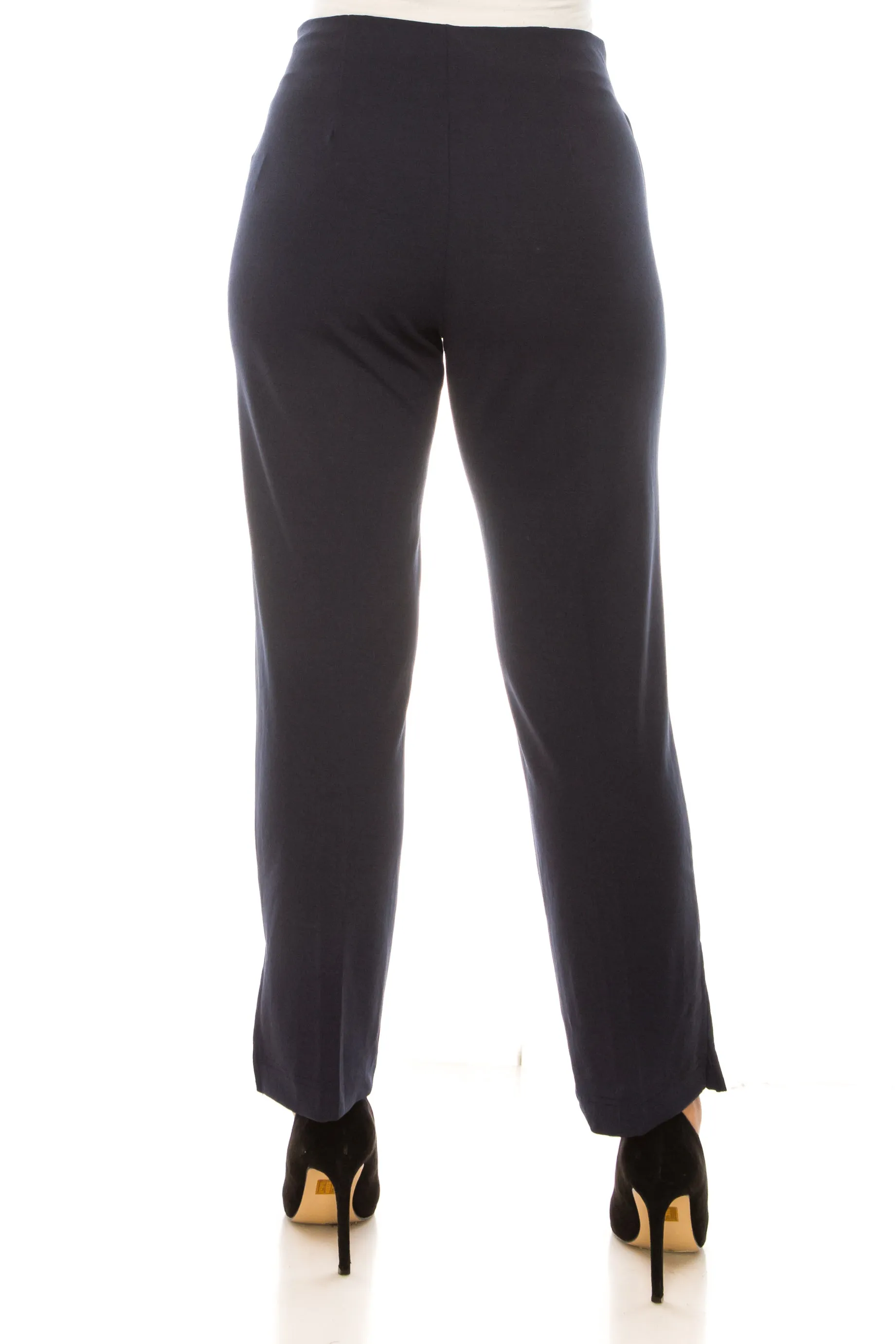 Hope & Harlow Pull-On Straight Leg Belted Pants