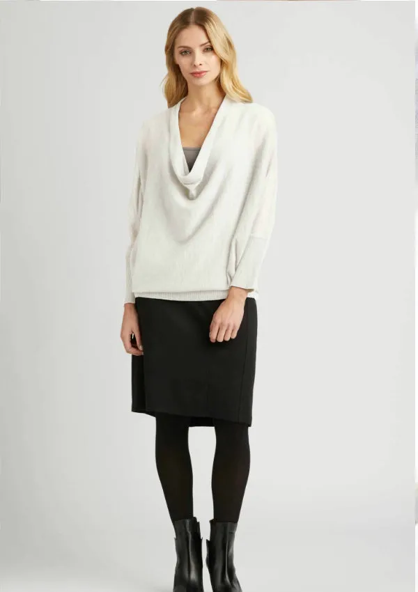 Indigenous Sheer Alpaca Silk Cowl Top Final Sale