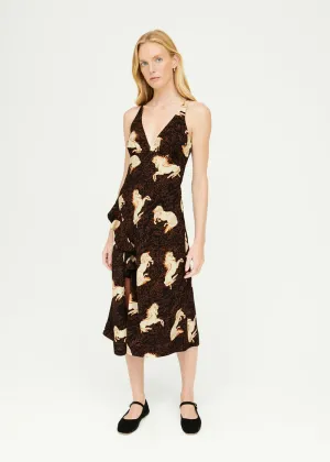 Irvetta Dress in Pony Brown
