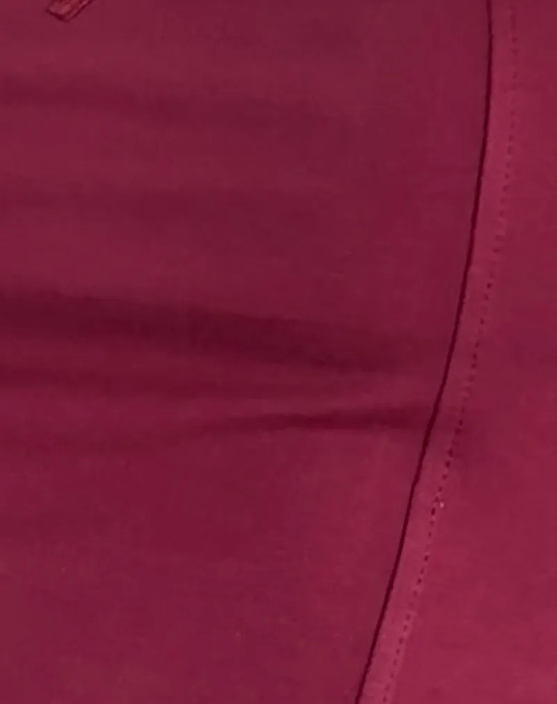 Jinisa Corset Top in Burgundy