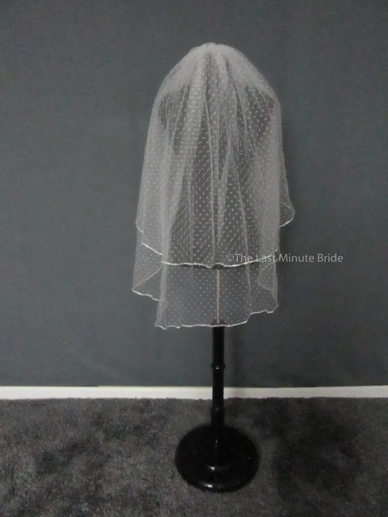 JL Johnson dotted swiss veil