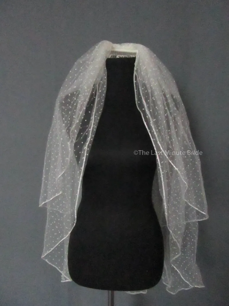 JL Johnson dotted swiss veil
