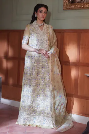 KAMDAANI By Mushq Embroidered Organza 3 Piece Unstitched Suits Dina