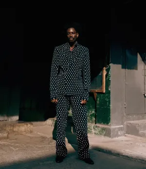Kamsi Tcharles Midnight Dots 3 piece Suit