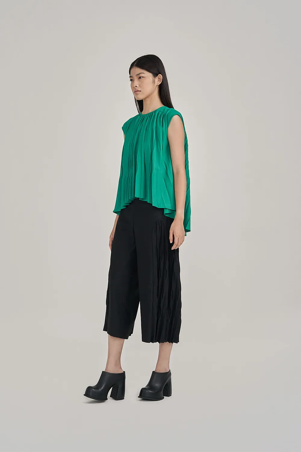 Kaymen Pleat Top