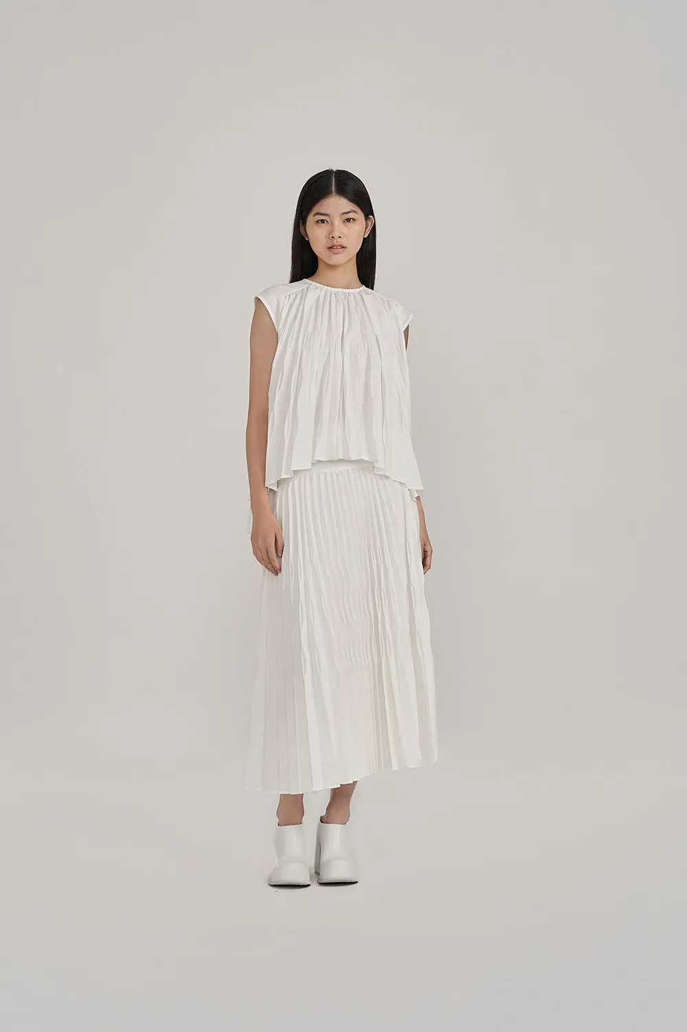 Kaymen Pleat Top