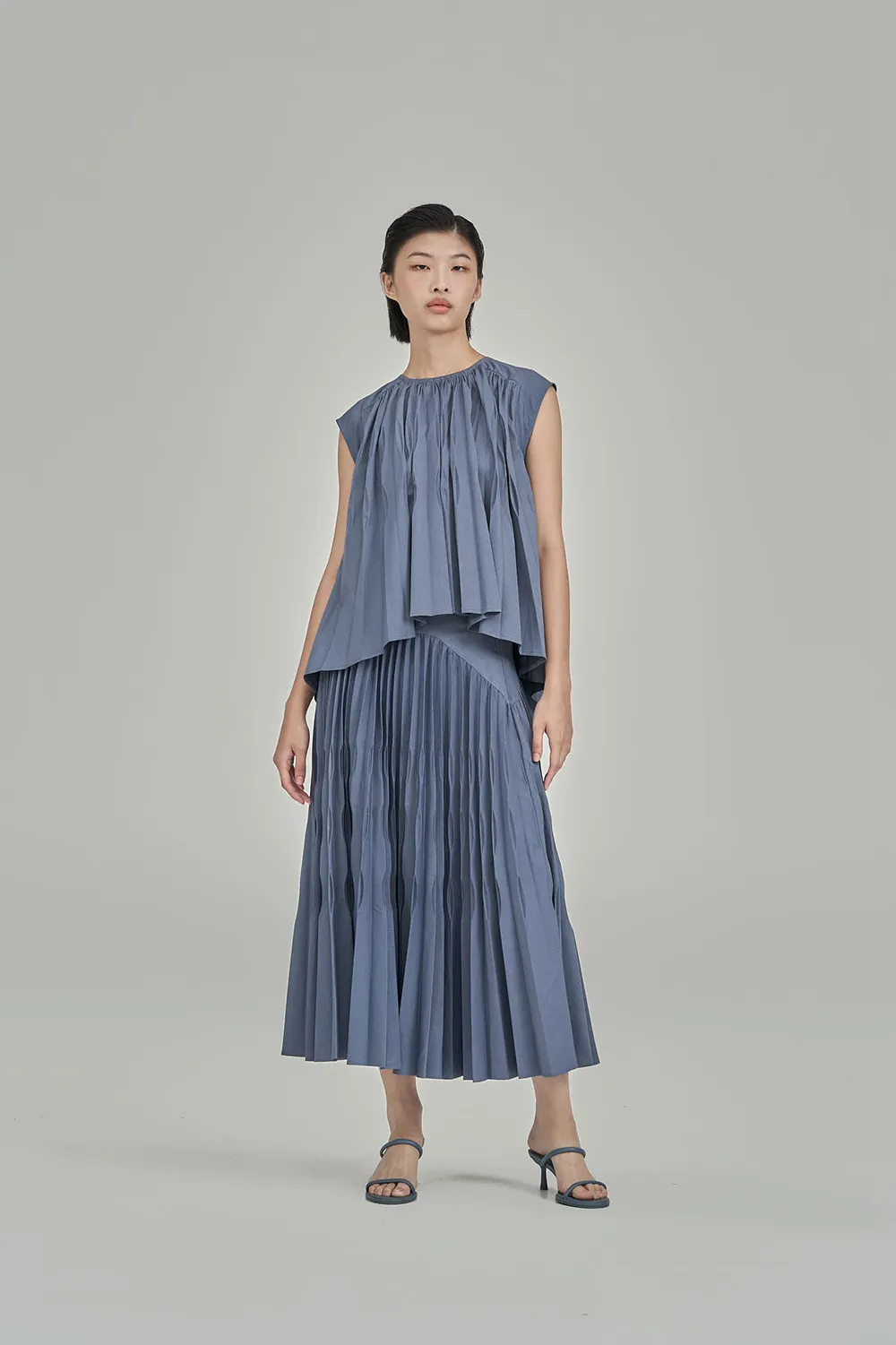 Kaymen Pleat Top