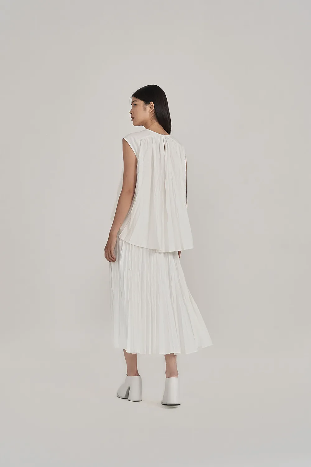 Kaymen Pleat Top
