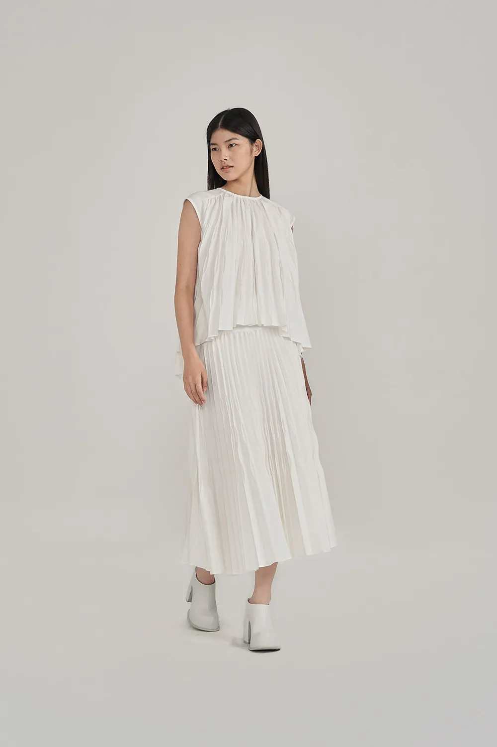 Kaymen Pleat Top