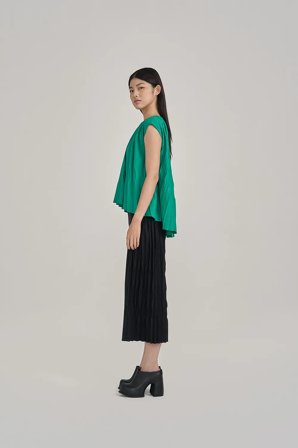 Kaymen Pleat Top