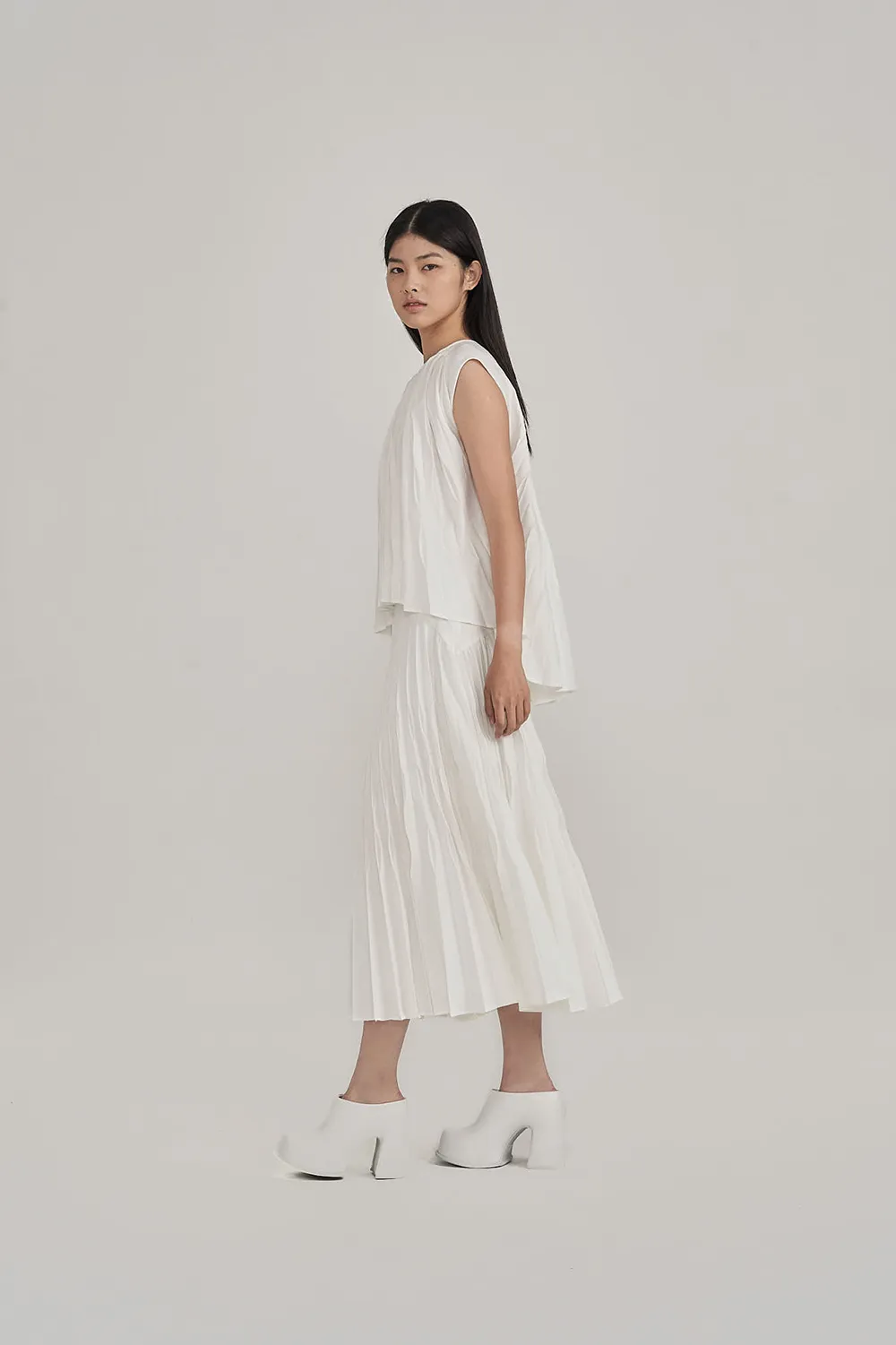 Kaymen Pleat Top