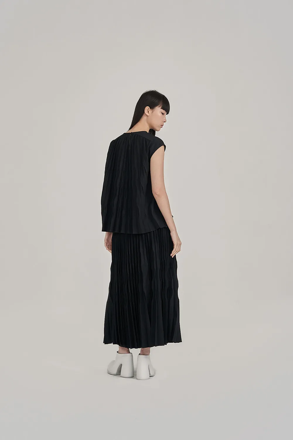 Kaymen Pleat Top