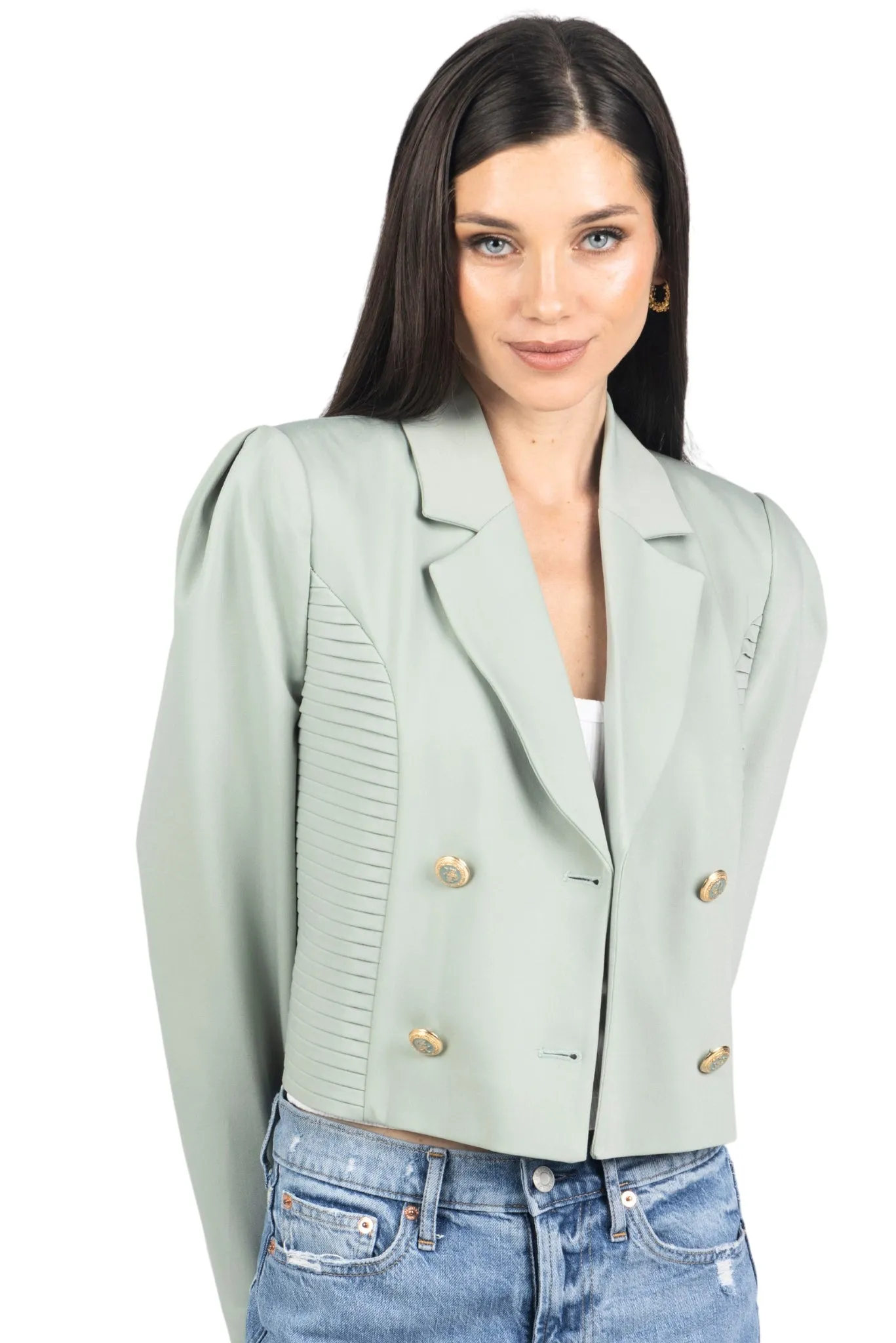 Lancey Cropped Women Blazer