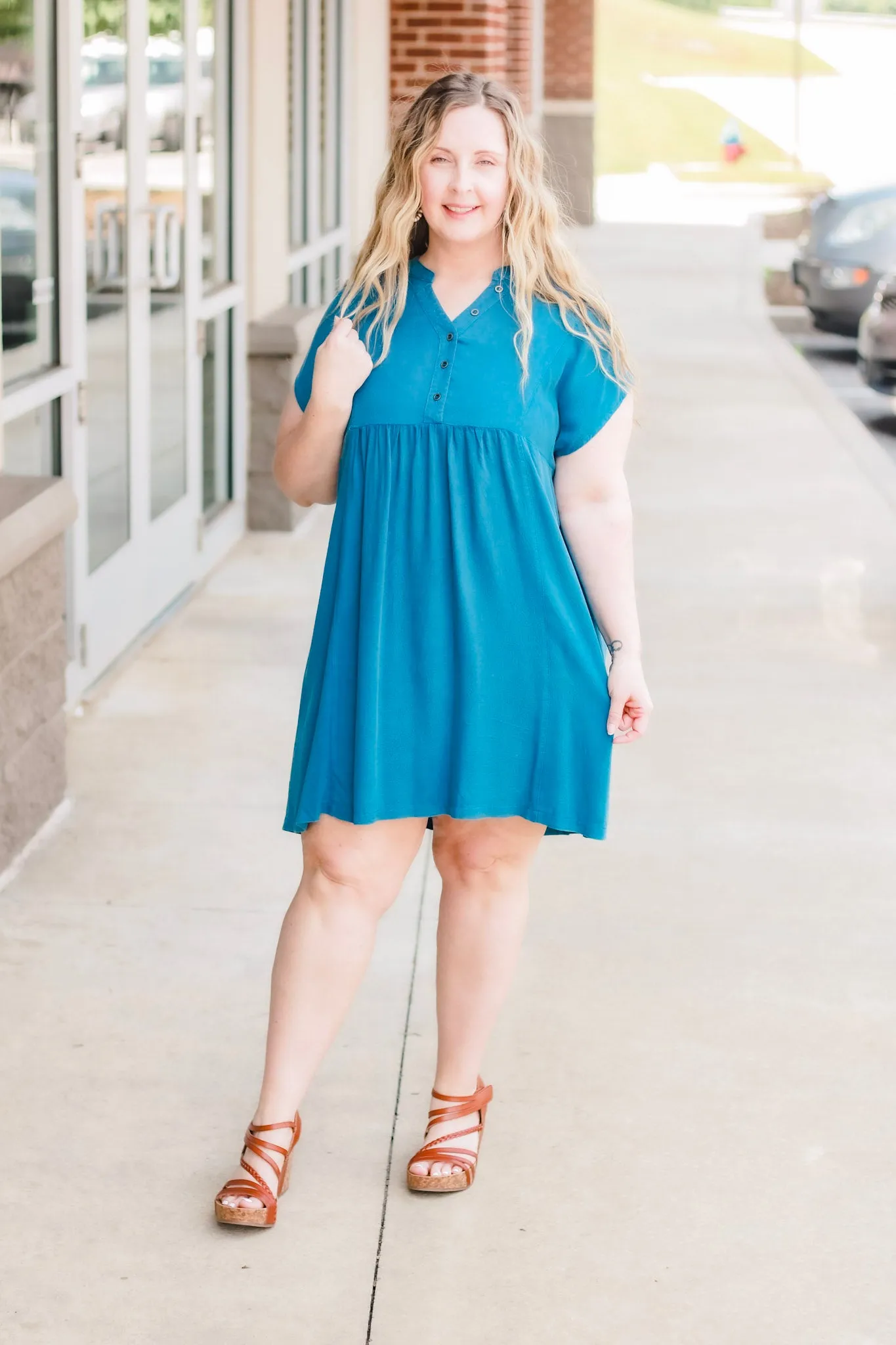 Leave Me to It Mineral Wash Dress