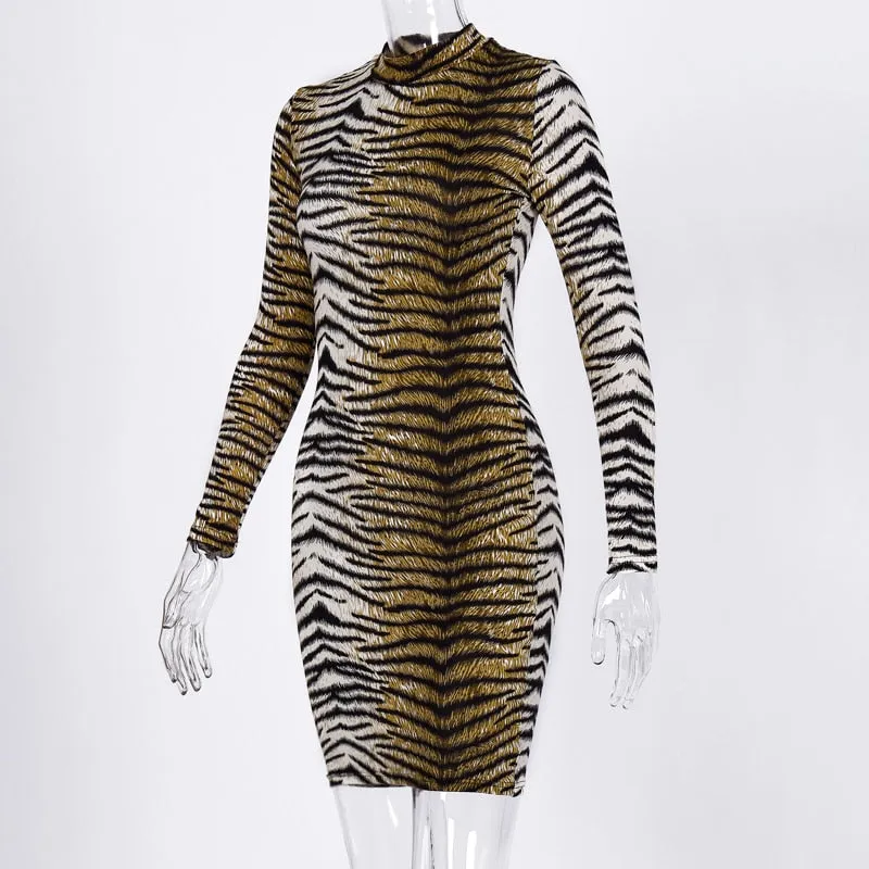 Leopard Print Sexy Mini Dress