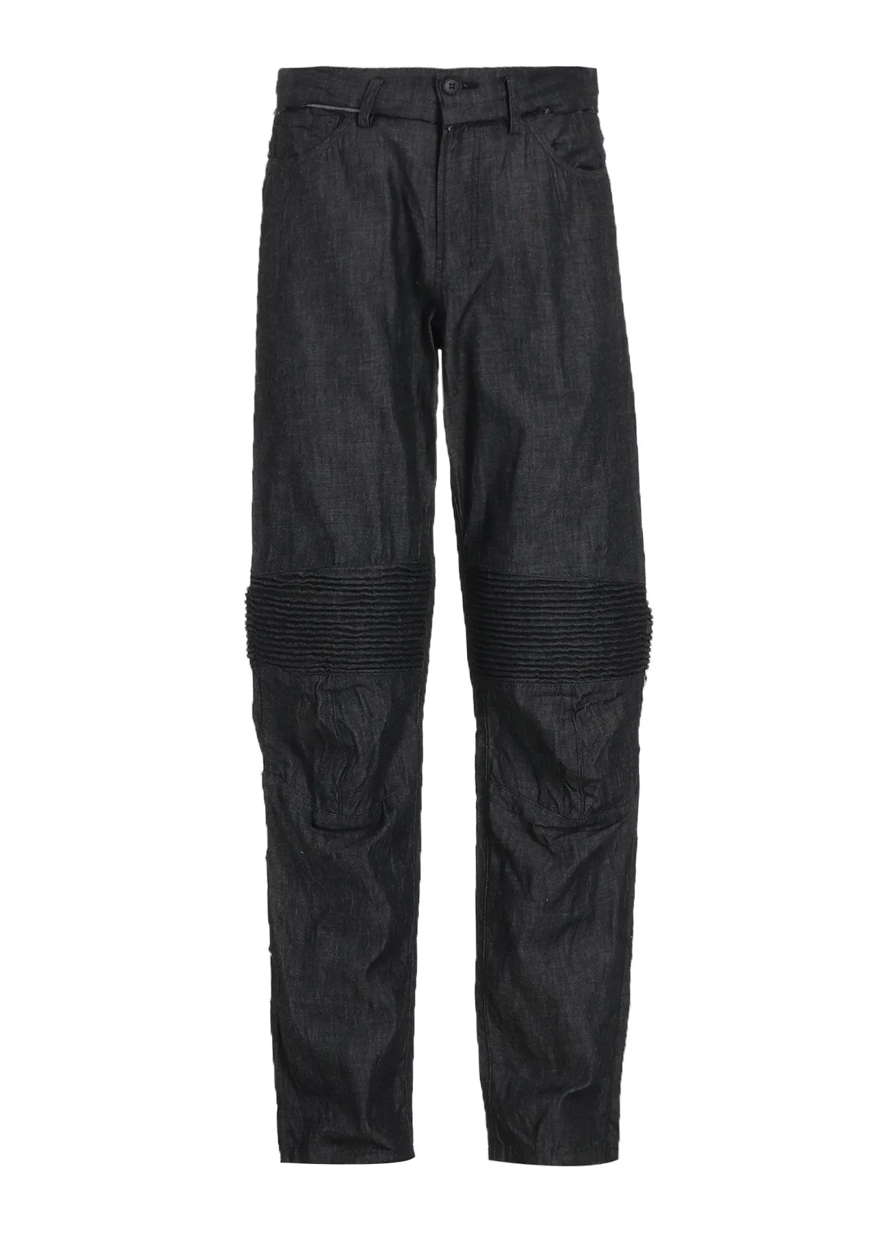 LIGHT DENIM BIKER PANTS