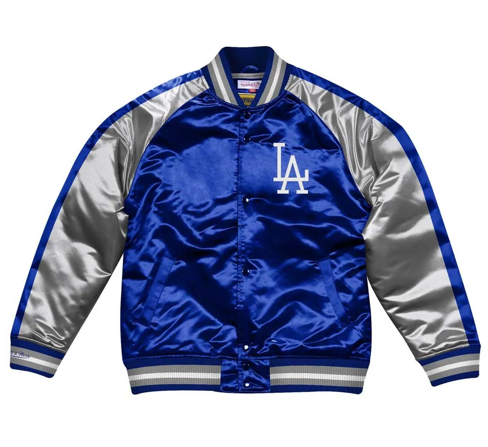 LOS ANGELES DODGERS COLOR BLOCKED SATIN JACKET