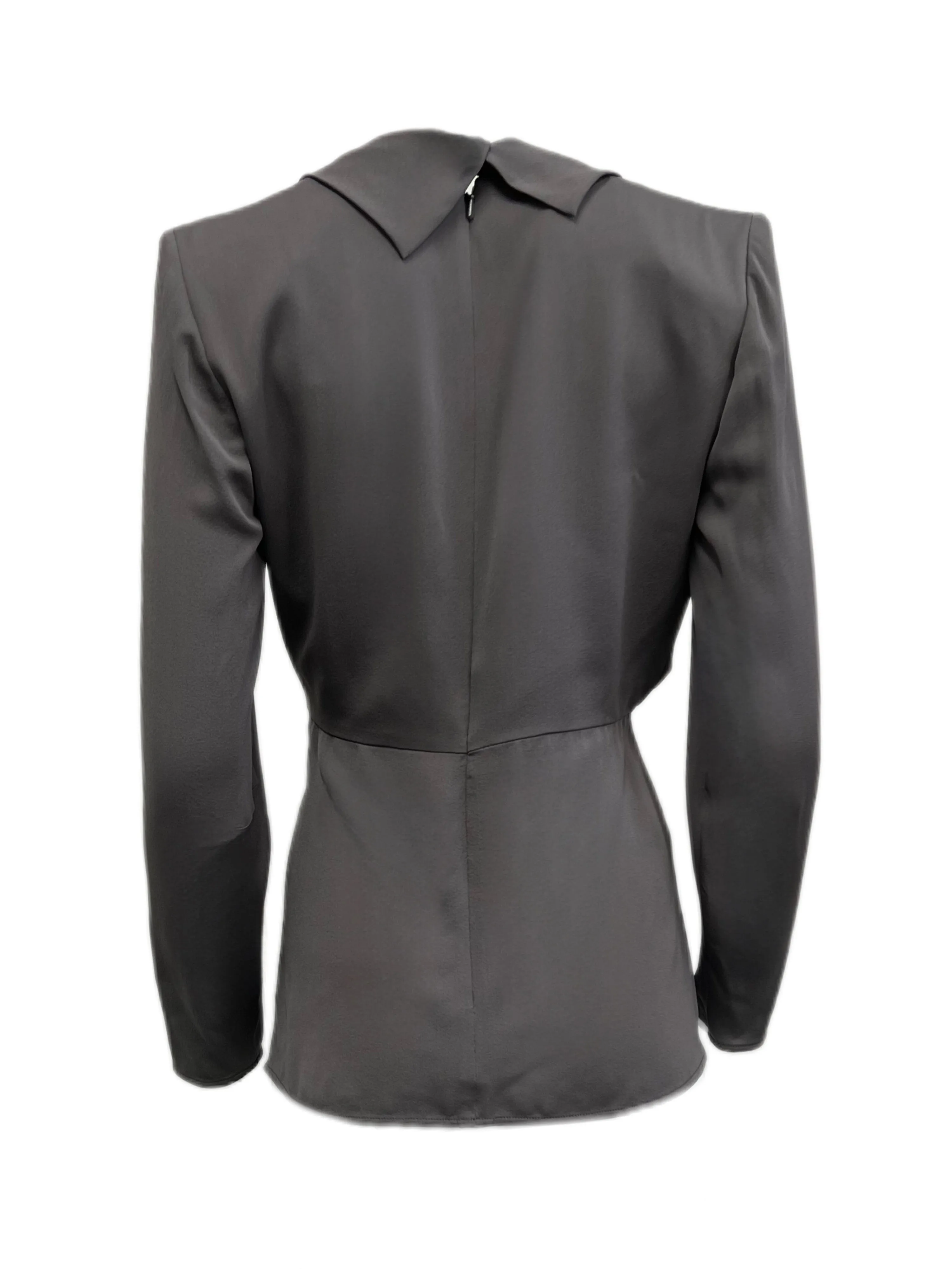 Max Mara Women's Peltro Assiro Zipper Closure Blouse Size 8 NWT
