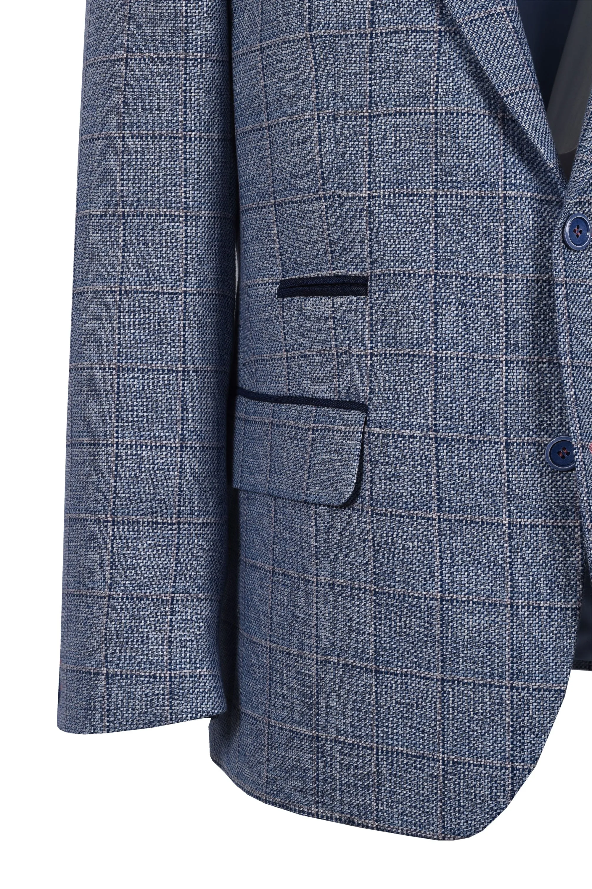 Mazzelli Jacket Blue/Pink Check
