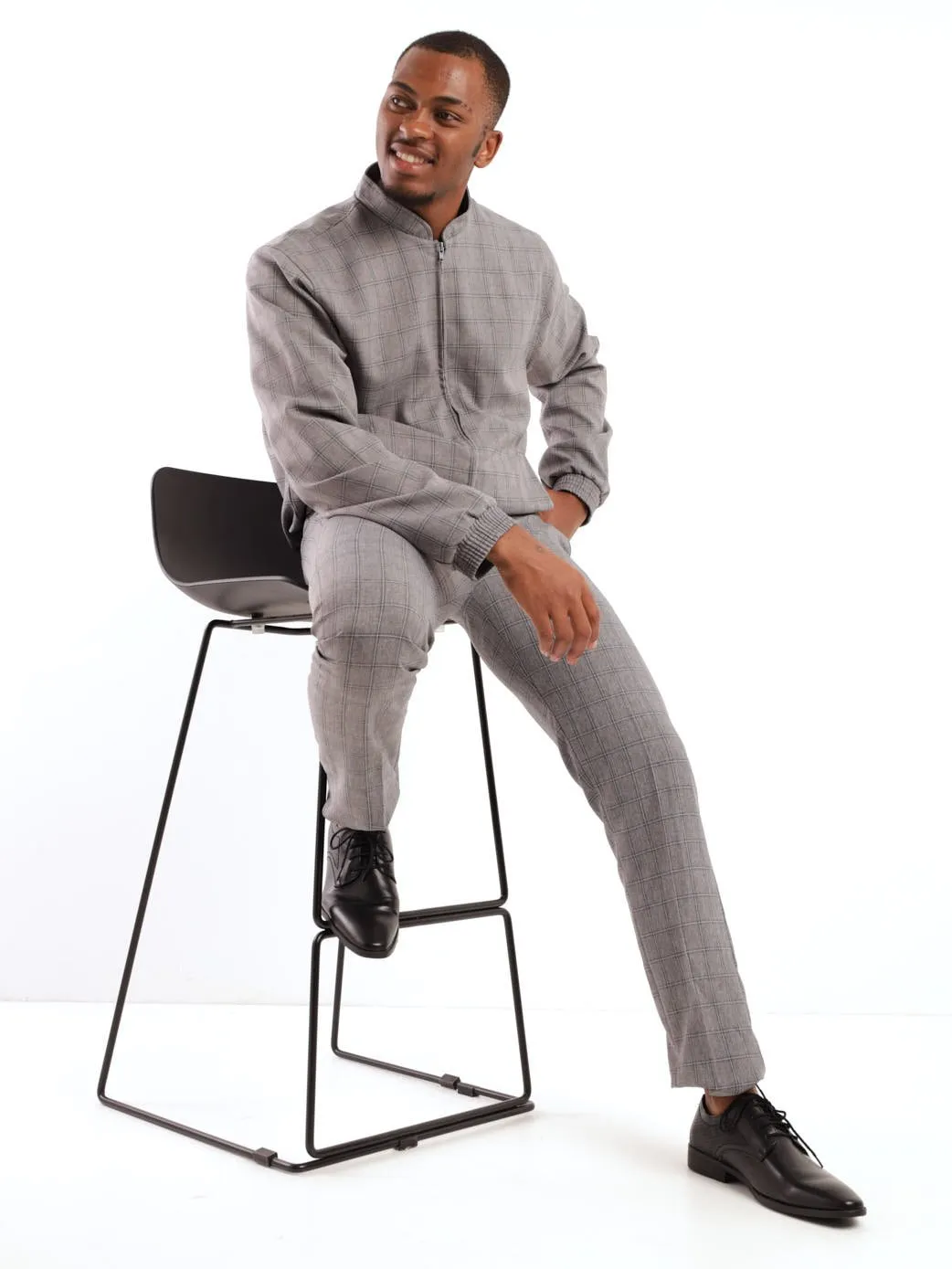 Men's Blouson Jacket - Grey