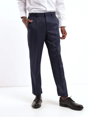 Men's Check Trouser - Navy