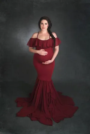 Mermaid Maternity Dress For Photo Shoot