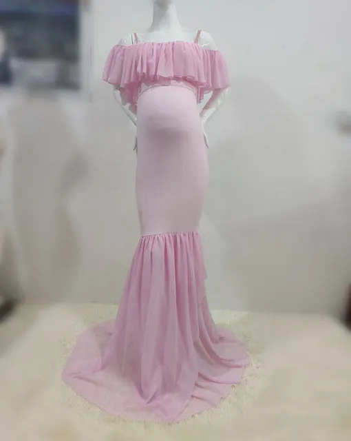 Mermaid Maternity Dress For Photo Shoot