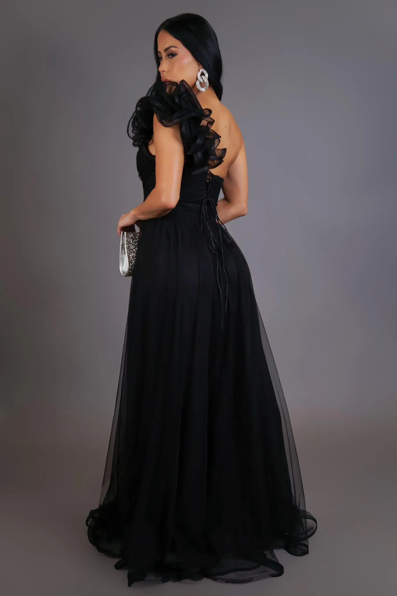 Midnight Whisper Tulle Gown