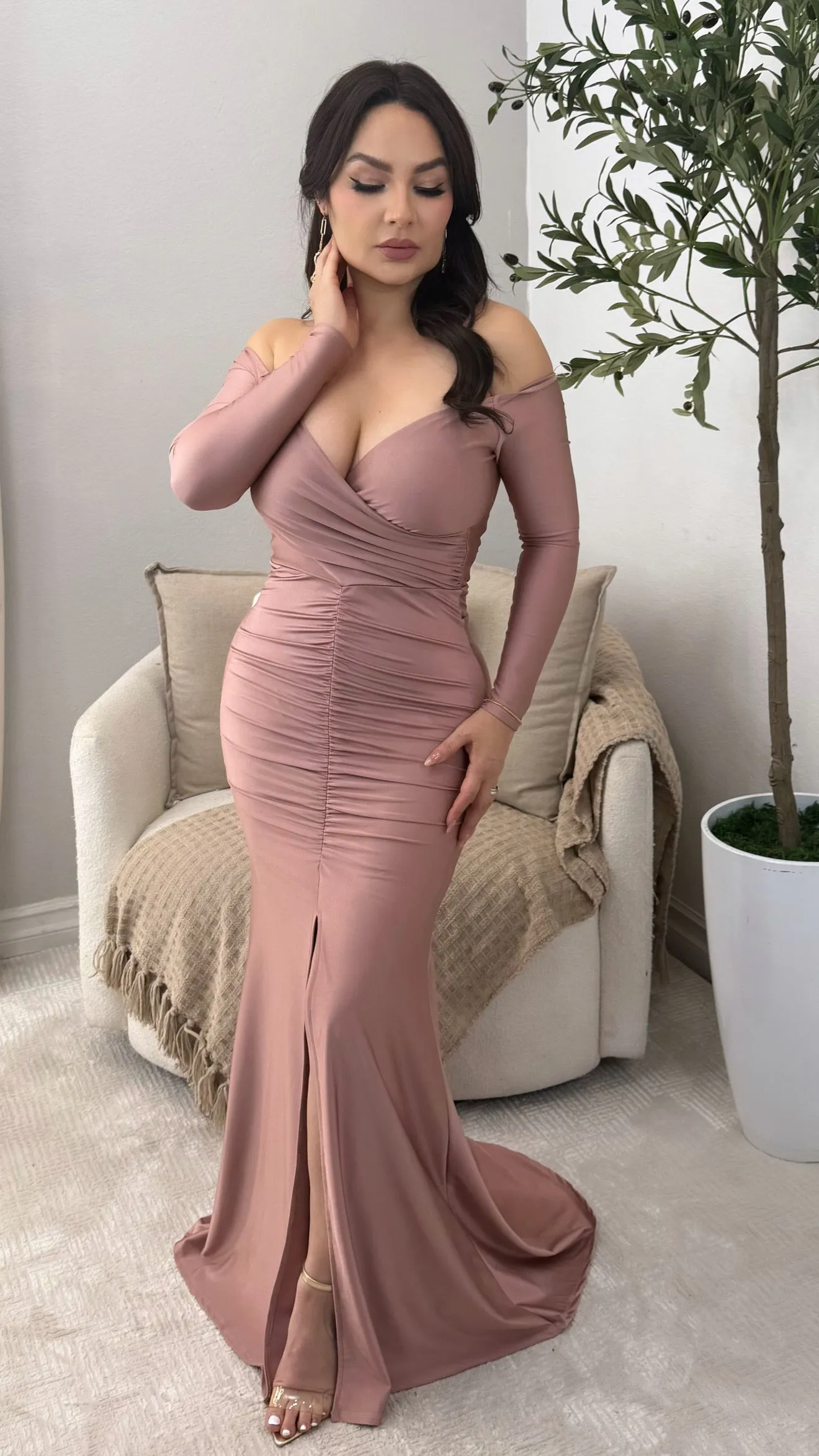 MONTECARLO MAUVE DRESS