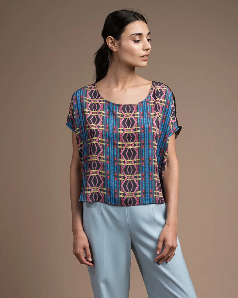 Mosaic Mural Blouse