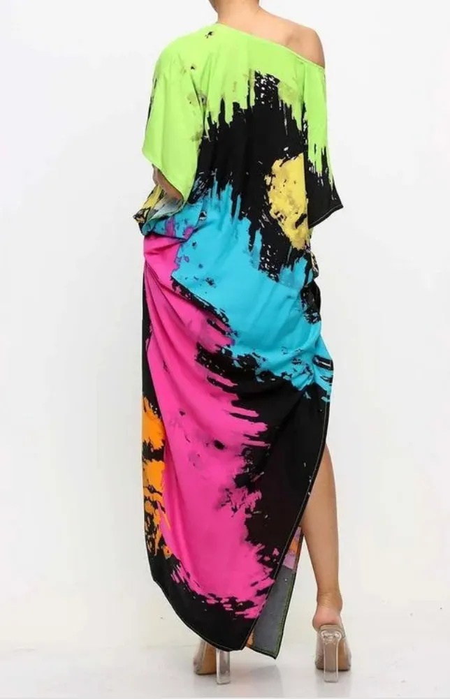 Multicolored Maxi Dress
