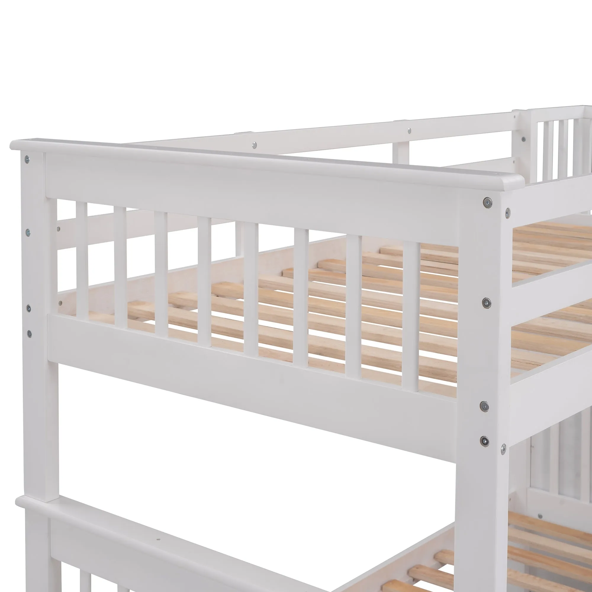 MyRoom Stairway Twin-Over-Twin Bunk Bed with Three Drawers