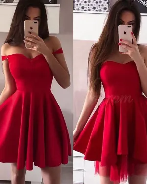 New Arrival Red Homecoming Dress Sexy Short Party Dress