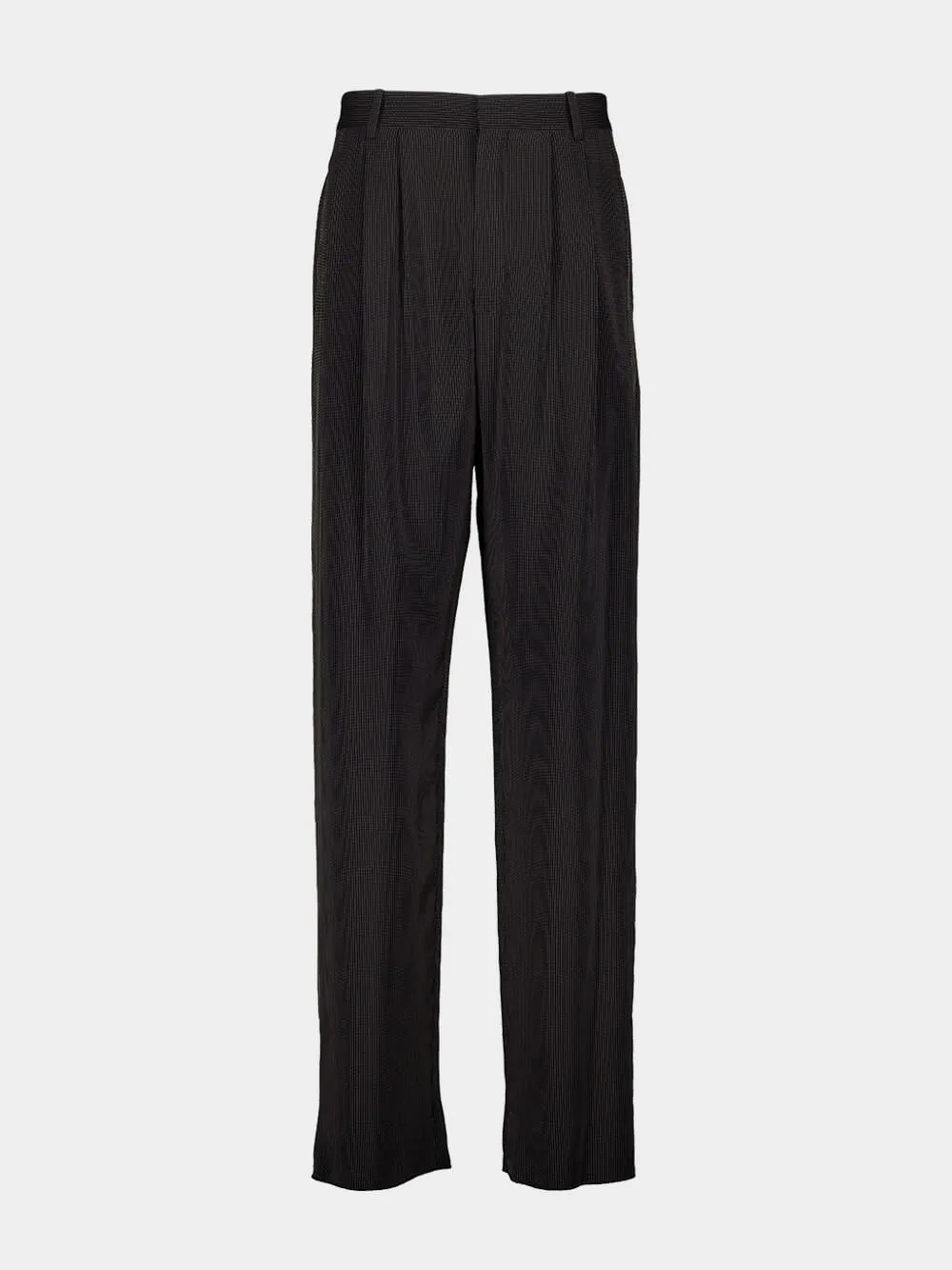 Noir et Craie Striped Baggy Canvas Pants