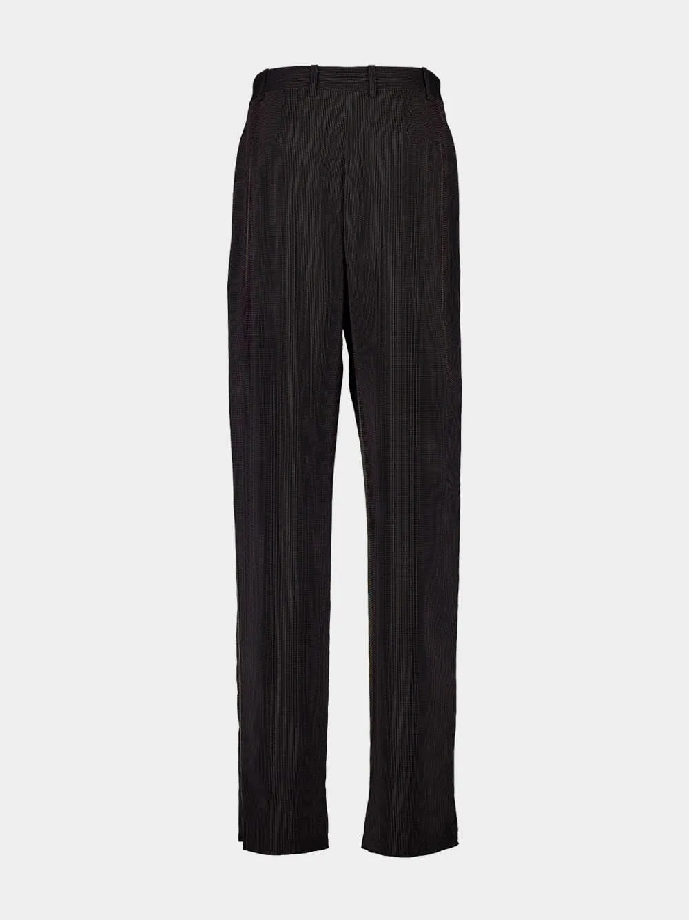 Noir et Craie Striped Baggy Canvas Pants