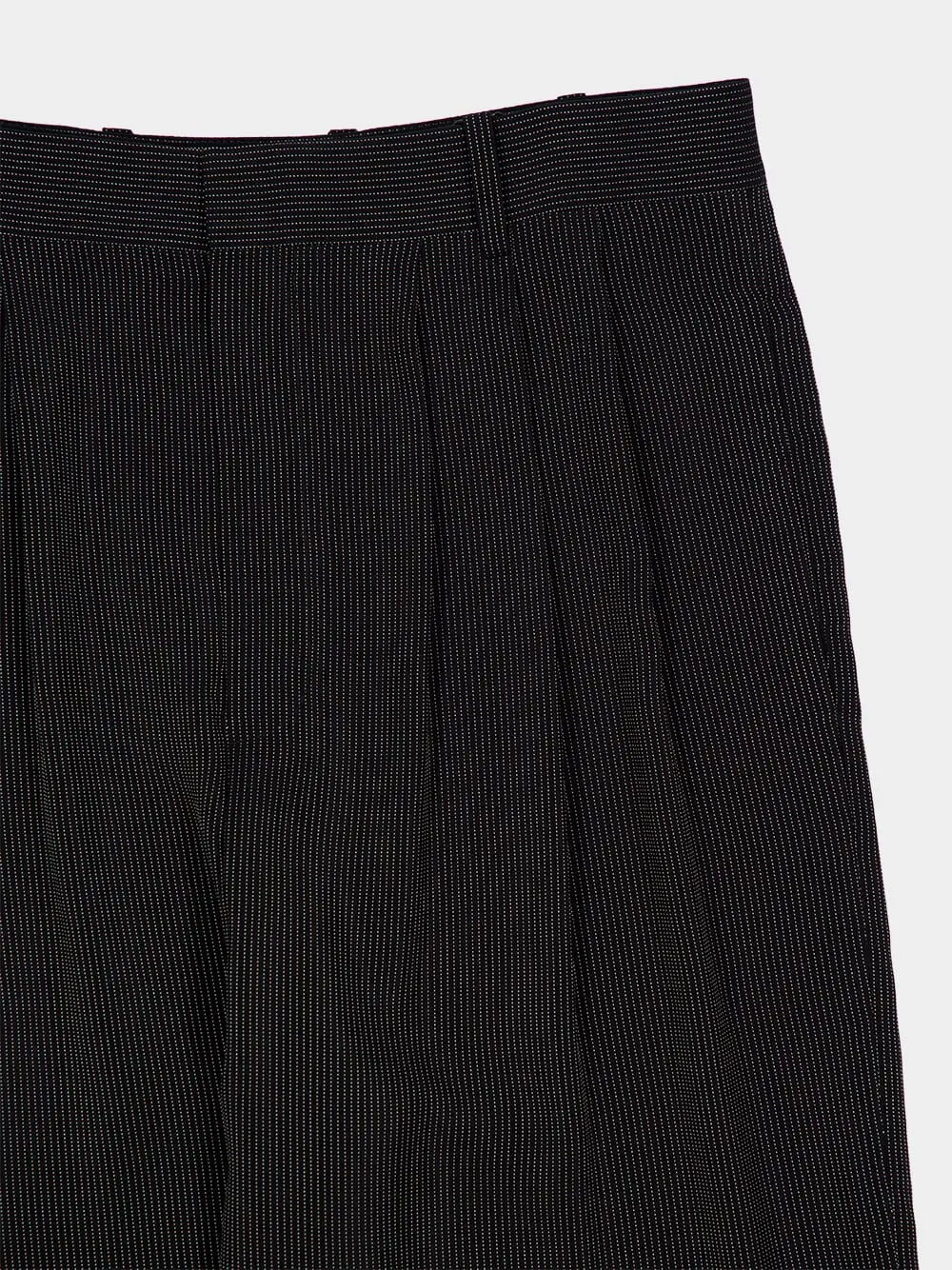 Noir et Craie Striped Baggy Canvas Pants