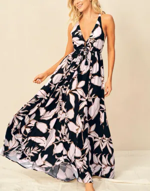 Opal Leaves Niza Maxi Dress