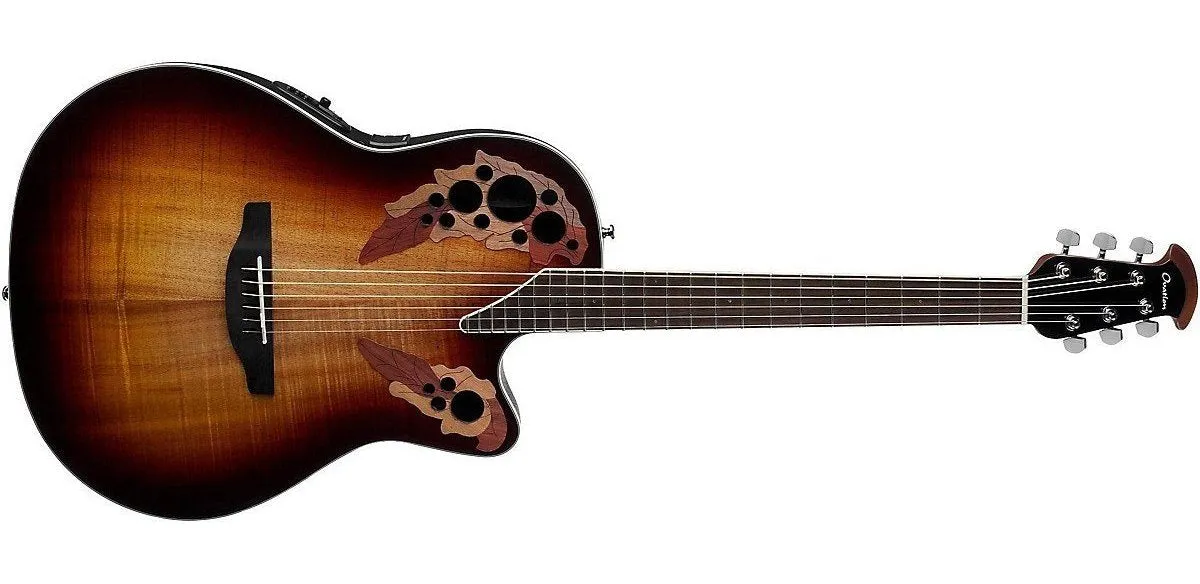 Ovation Celebrity Elite Plus Super Shallow Acoustic-Electric Guitar Koa Burst CE48P-KOAB