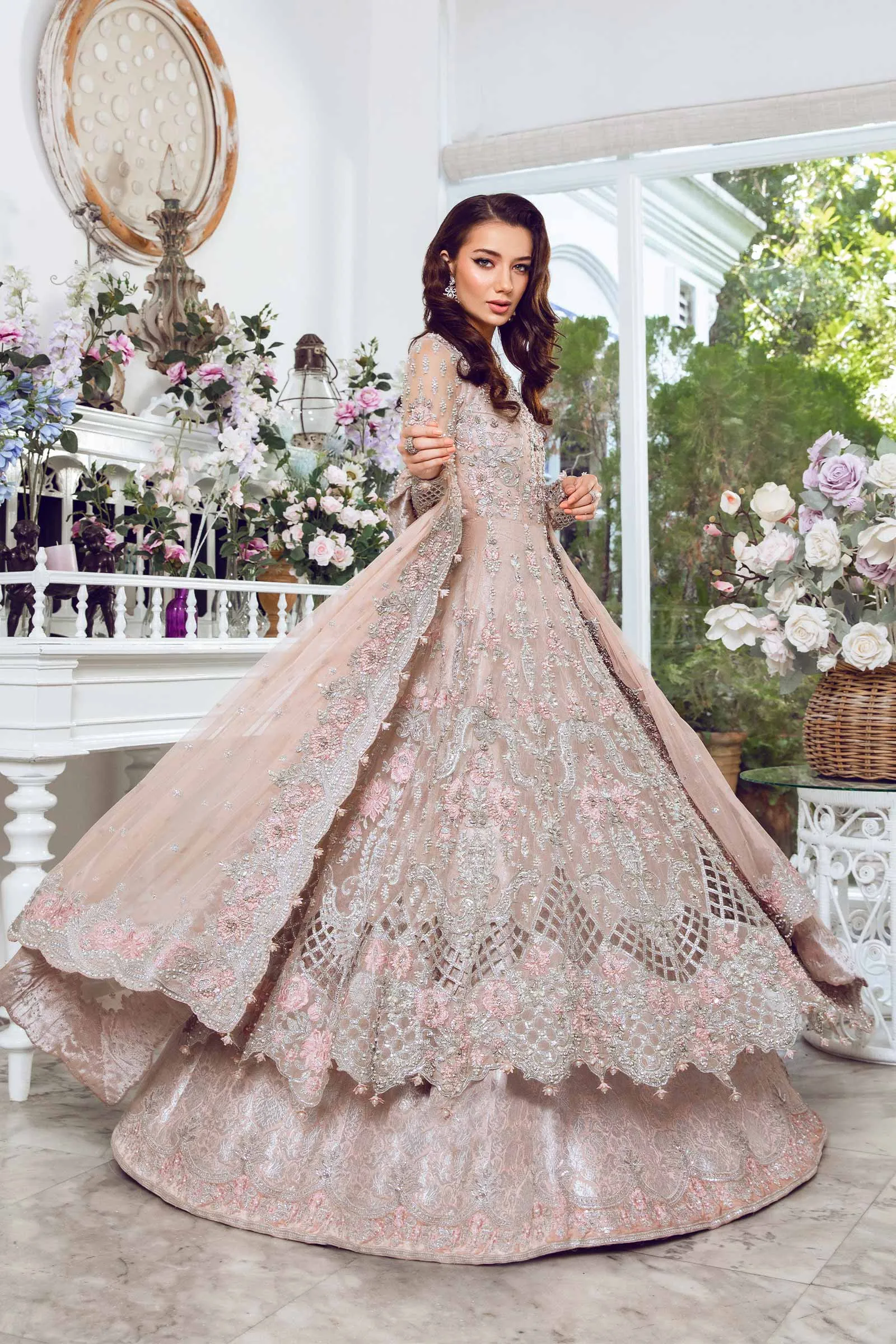 Pakistani Wedding Dress in Bridal Lehenga Gown Style