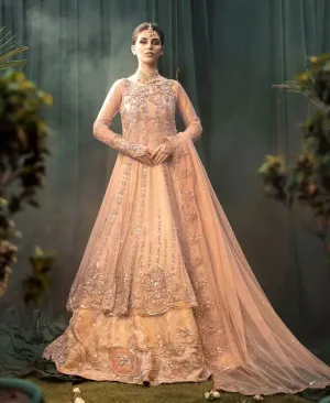 Pakistani Wedding Dress in Lehenga Gown Dupatta Style