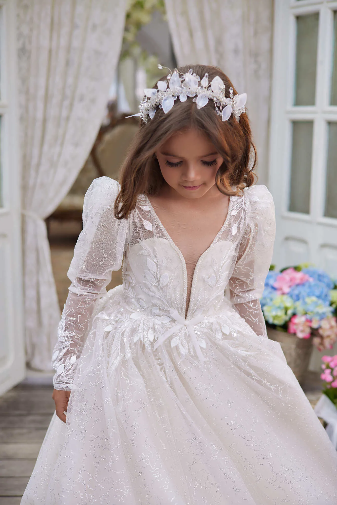 Pandora Lace Flower Girl Dress: Bridal-Inspired Elegance