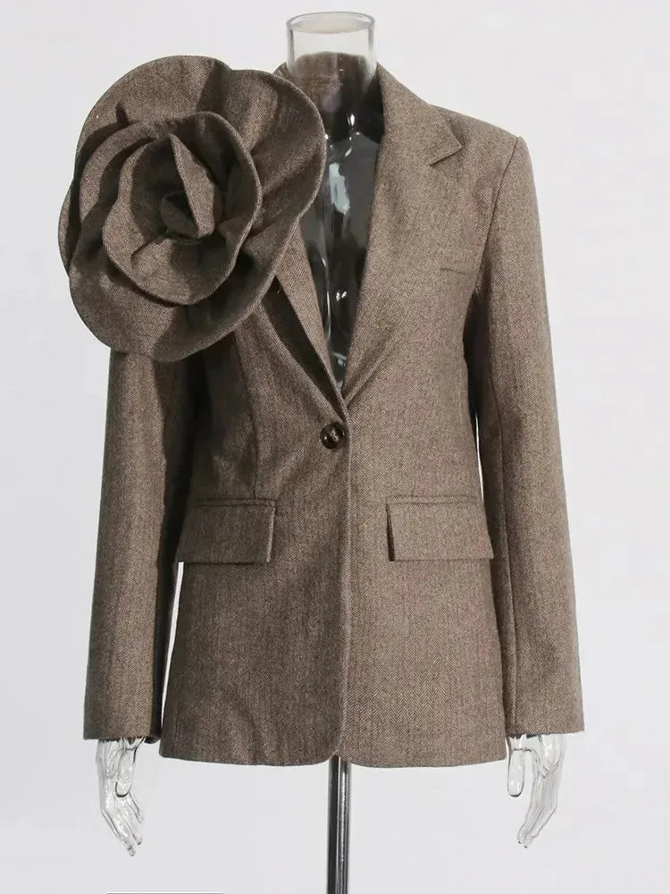 Patchwork Appliques Blazer