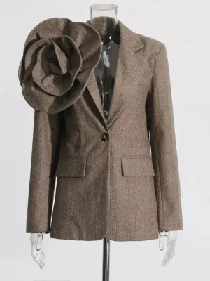 Patchwork Appliques Blazer