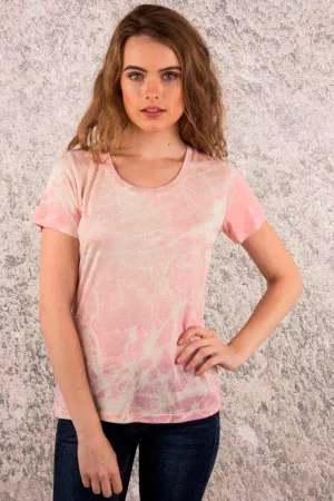 Pink Half Sleeve Silk Sweater