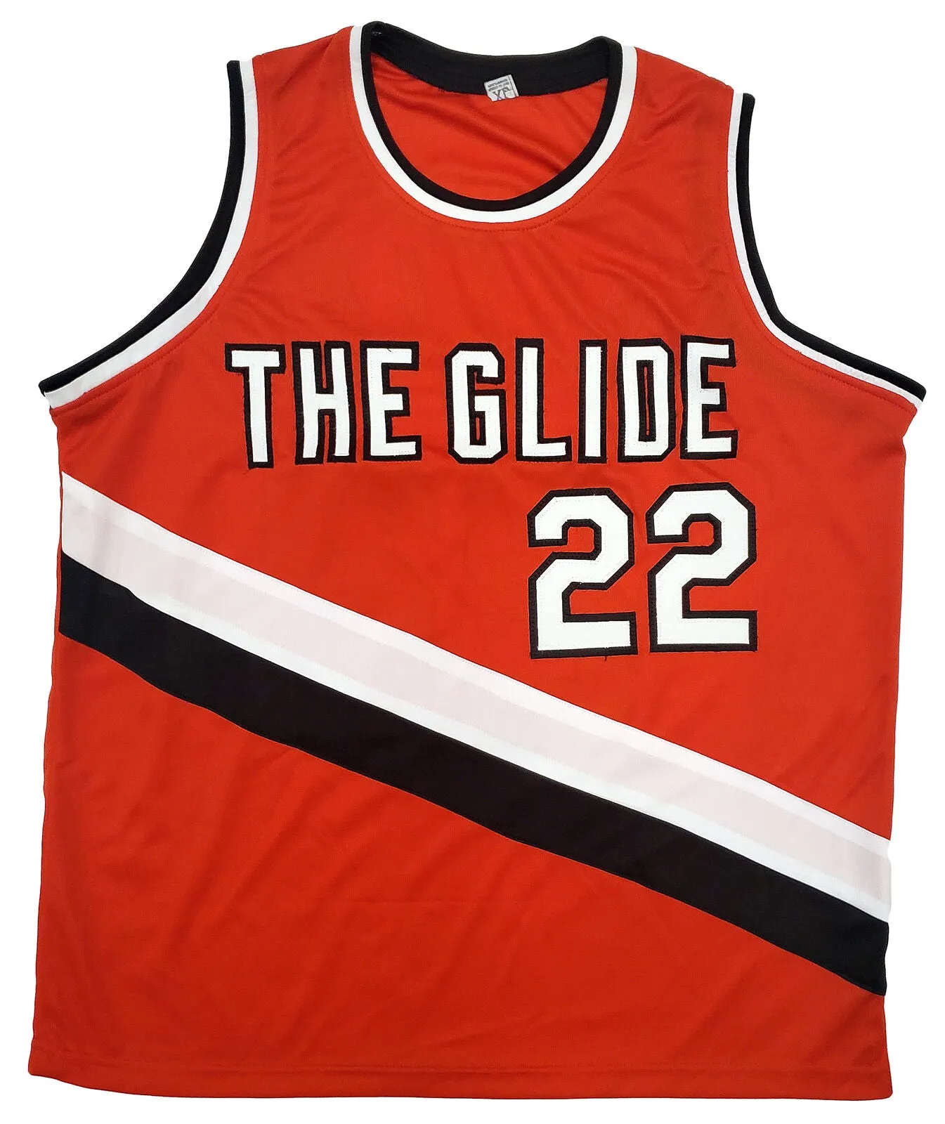 PORTLAND TRAIL BLAZERS CLYDE DREXLER AUTOGRAPHED RED JERSEY JSA STOCK #197000