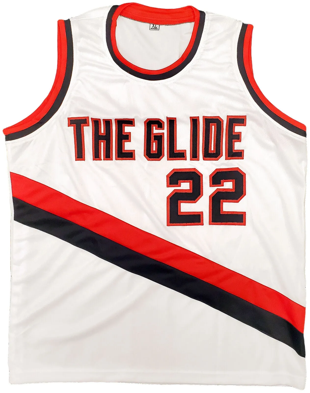 PORTLAND TRAIL BLAZERS CLYDE DREXLER AUTOGRAPHED WHITE JERSEY JSA STOCK #197005