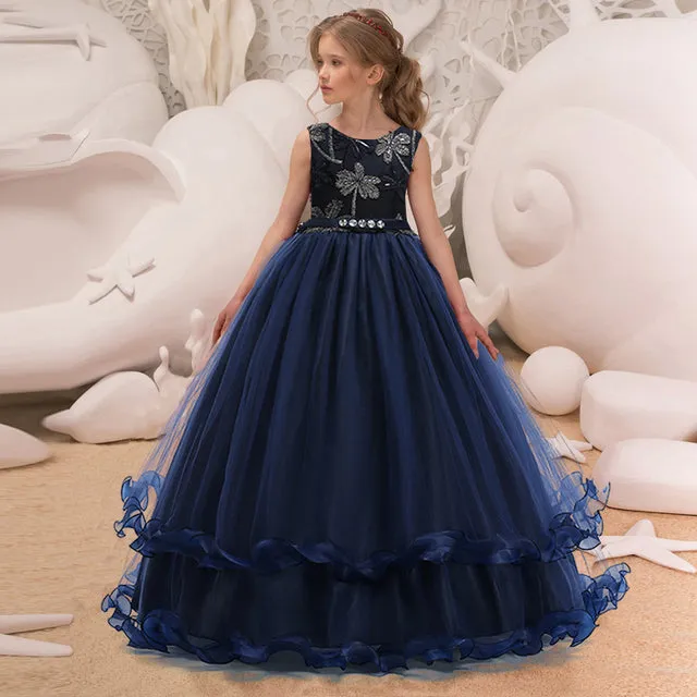 Princess Dress For Girls Flower Ball