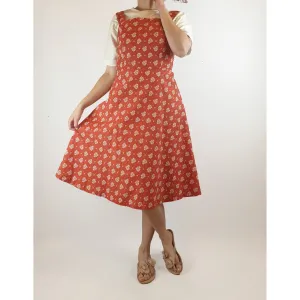 Princess Highway red sleeveles dress with cute floral print size 10