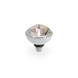 Qudo Bottone 10mm Silver Topper - Silk